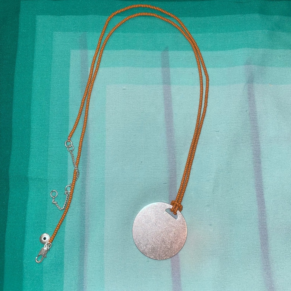 Madewell orange necklace